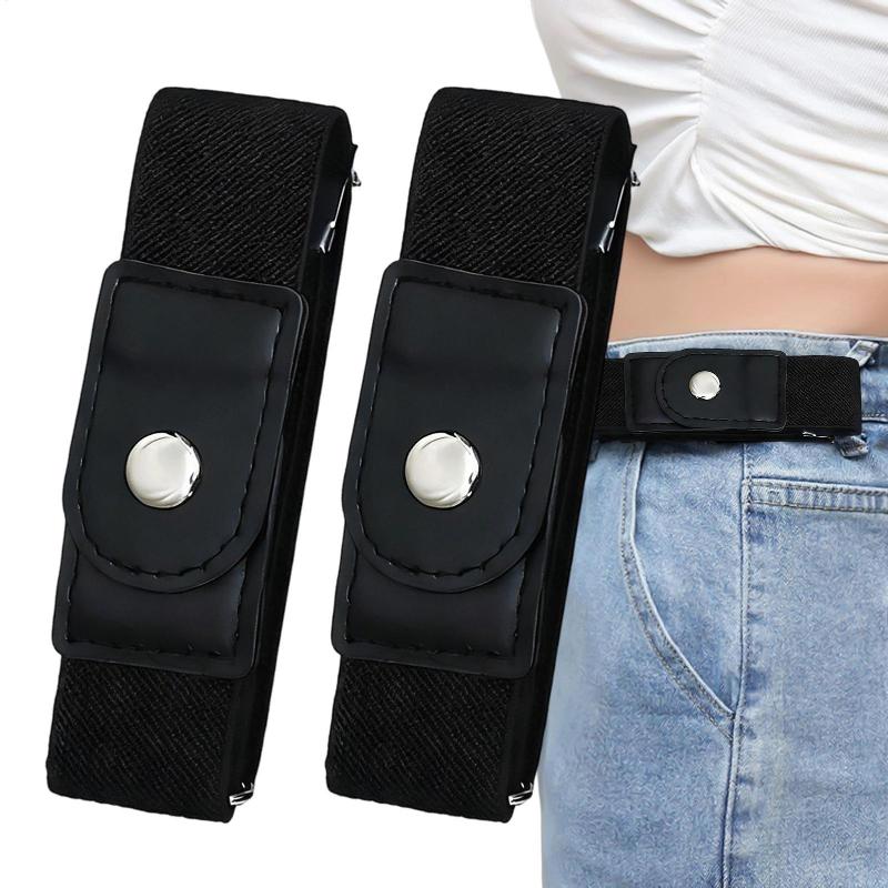 Men Formal Wear With Jeans - เข็มขัดยางยืดแบบไม่มีหัวเข็มขัด ปรับขนาดได้สำหรับผู้ชาย ผู้หญิง วัยรุ่น หัวเข็มขัดแบบซ่อน ไม่ต้องใช้หัวเข็มขัด