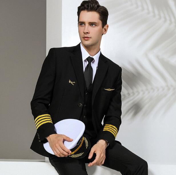 Men'S Formal Wear - การบินมืออาชีพสวมใส่ Aviator Uniform Men Coat Blazer