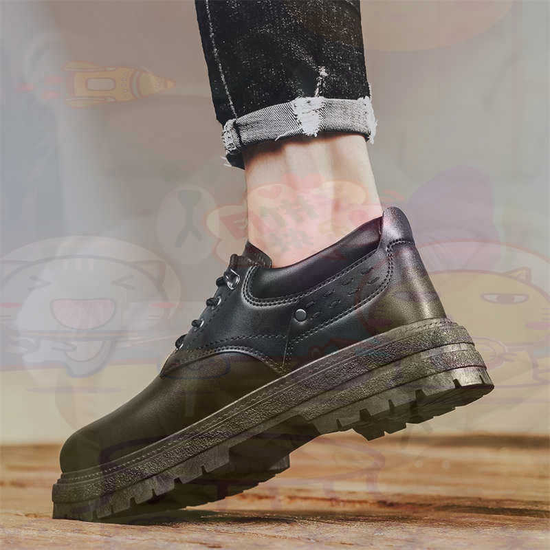 Young Men'S Semi Formal Wear - Dark Natural หนังแฟชั่น Trainers เทนนิสรองเท้าผ้าใบผู้ชายรองเท้าแฟชั่นรองเท้าผ้าใบคุณภาพกีฬาราคาต่ําสุขภาพ