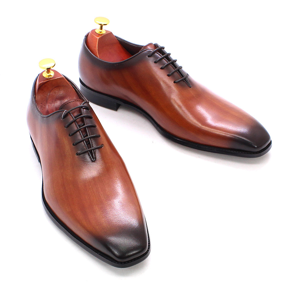 Men'S Luxury Formal Wear Brands - รองเท้าอ็อกซ์ฟอร์ดหนังแท้สำหรับผู้ชาย ดีไซน์เนอร์แบรนด์หรู สีดำ สีน้ำตาล รองเท้าทางการสำหรับธุรกิจ สำนักงาน