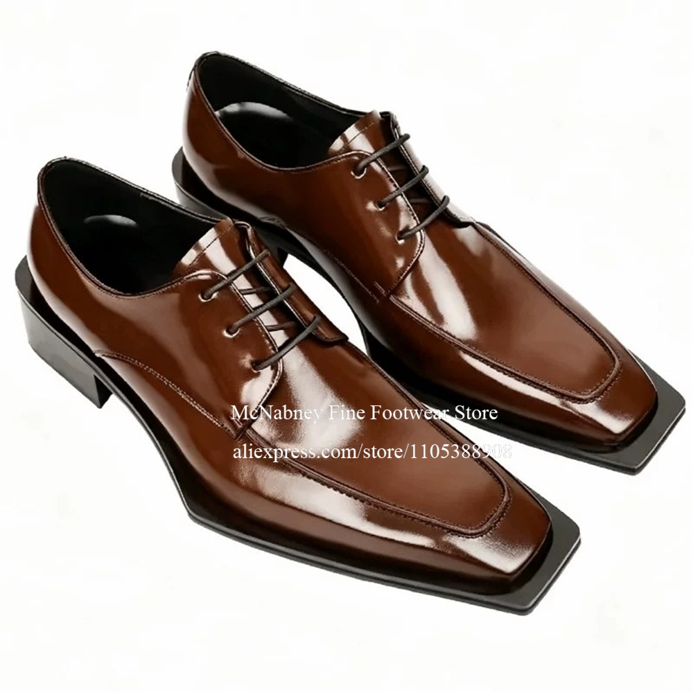 Men'S Formal Wear - รองเท้าหนังแบบมีปุ่มสตั๊ด แบบผูกเชือก สีดำ สำหรับสุภาพบุรุษ สไตล์อ็อกซ์ฟอร์ด รองเท้าคลาสสิก