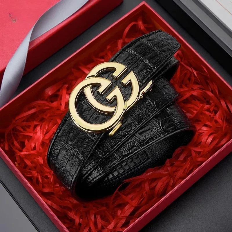 Men'S Luxury Formal Wear Brands - เข็มขัดคุณภาพสูงสำหรับผู้ชายพร้อมหัวเข็มขัดอัตโนมัติโลหะผสม - ดีไซน์แบรนด์หรูหรา ทันสมัย เหมาะสำหรับการสวมใส่ในชีวิตประจำวันและธุรกิจ