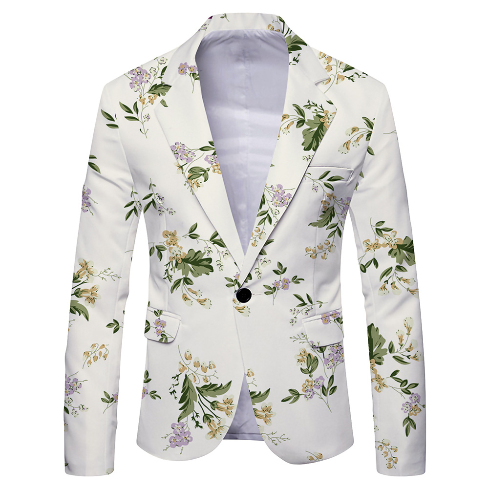 เสื้อเบลเซอร์พิมพ์ลายแฟชั่นสำห - Mens Formal Look บทวิจารณ์และราคา