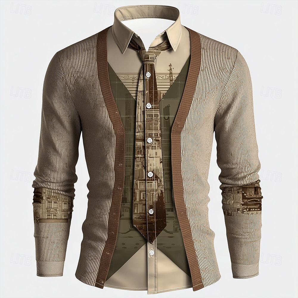 เสื้อเชิ้ตแขนยาวพิมพ์ลายเสื้อโ - Unique Men'S Formal Wear บทวิจารณ์และราคา