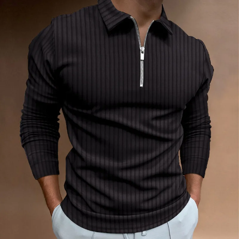 เสื้อโปโลแขนยาวลายทางสำหรับผู้ - Men'S Polo Formal Wear บทวิจารณ์และราคา