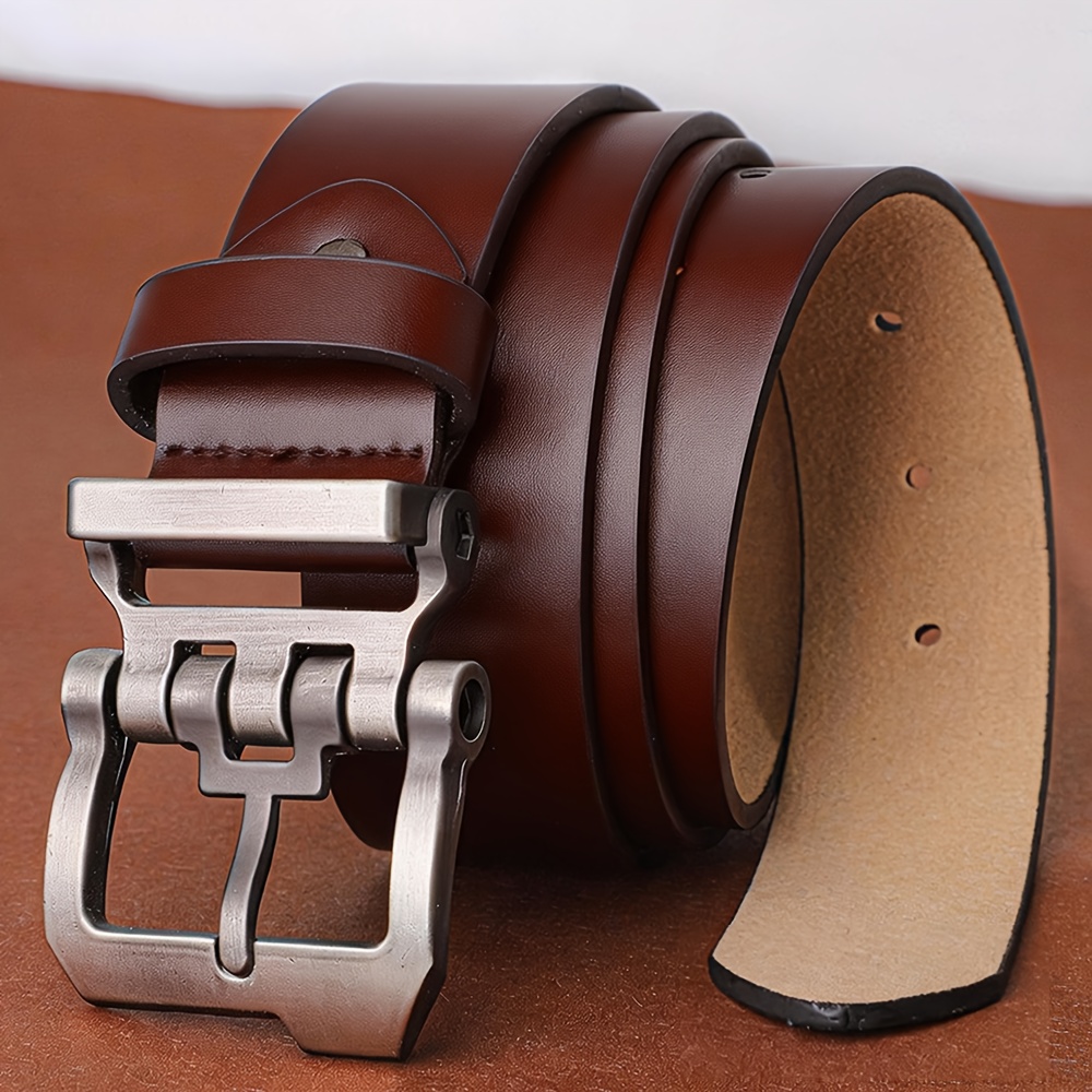 เข็มขัดหนังแท้สำหรับผู้ชายขนาด - Men Formal Wear With Jeans บทวิจารณ์และราคา