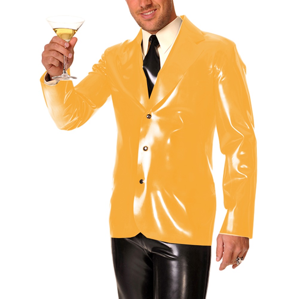 เสื้อโค้ทปกปกหนังไวนิล PVC แขน - Mens Formal Look บทวิจารณ์และราคา