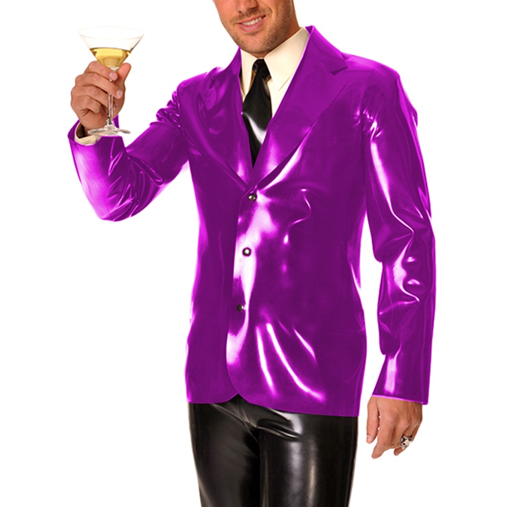 เสื้อโค้ทปกปกหนังไวนิล PVC แขน - Mens Formal Look บทวิจารณ์และราคา