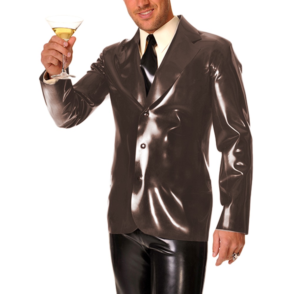 เสื้อโค้ทปกปกหนังไวนิล PVC แขน - Mens Formal Look บทวิจารณ์และราคา