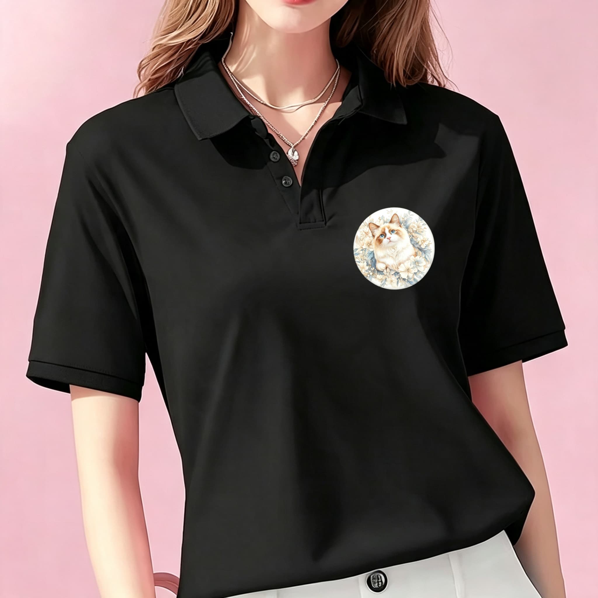 เสื้อโปโลสีดำแบบลำลองสำหรับทุก - Mens Formal Look บทวิจารณ์และราคา