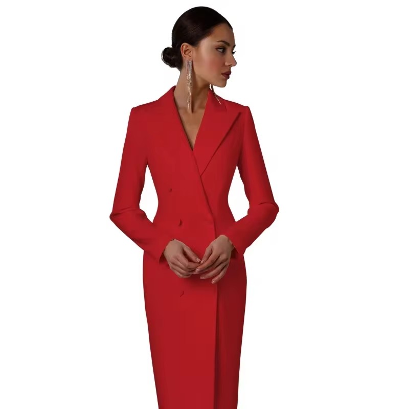 ฤดูใบไม้ร่วงสีขาวคู่ผู้หญิงเสื - Men Formal Wear Wedding Guest บทวิจารณ์และราคา