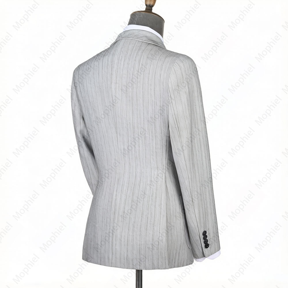 ชุดสูทผู้ชายสีเทาอ่อน Mophiel  - Men'S Formal Wear บทวิจารณ์และราคา