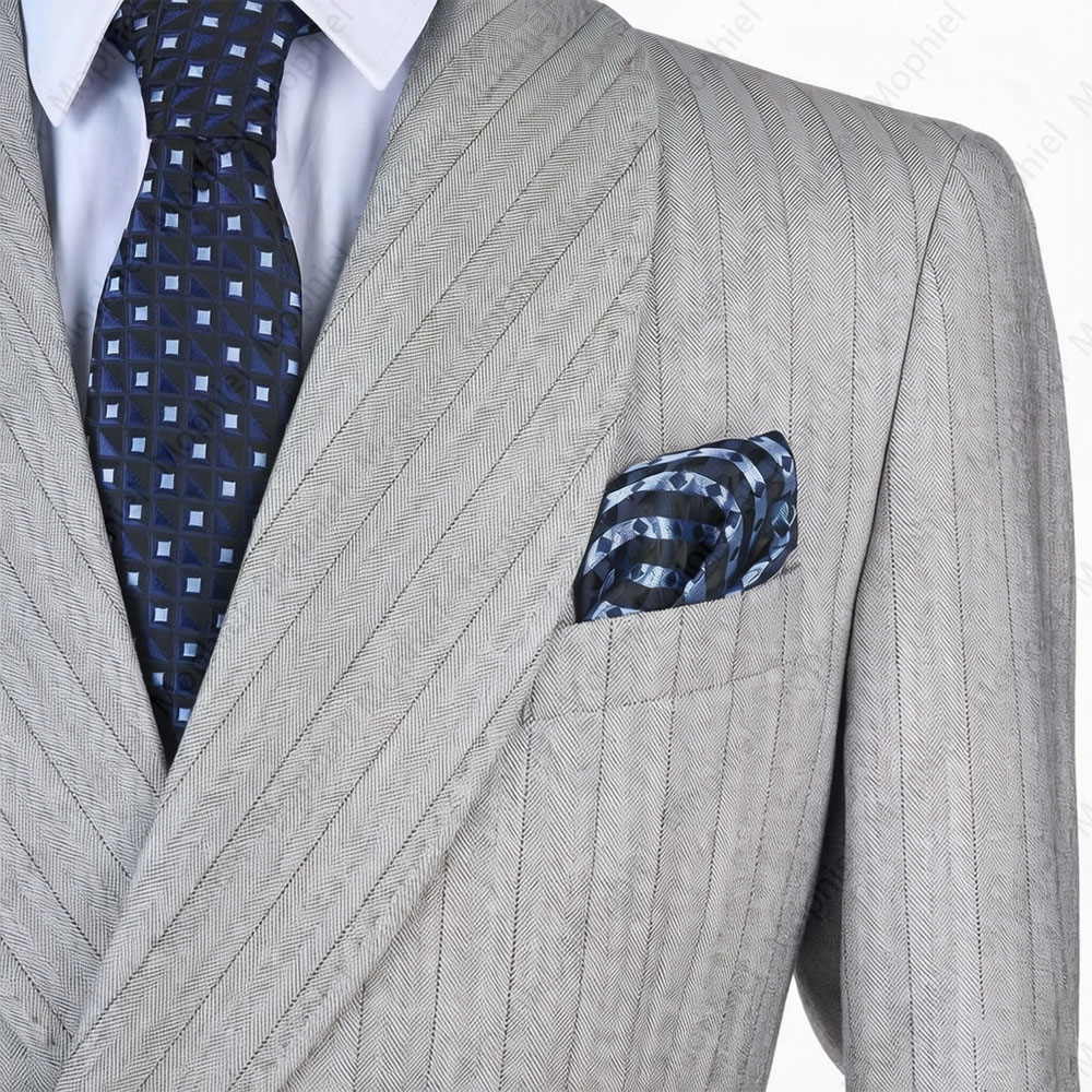 ชุดสูทผู้ชายสีเทาอ่อน Mophiel  - Men'S Formal Wear บทวิจารณ์และราคา