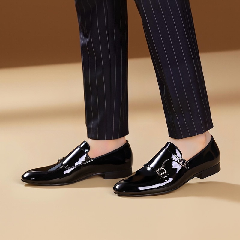 Piergitar ใหม่สีดําสิทธิบัตรหน - Men'S Formal Wear บทวิจารณ์และราคา