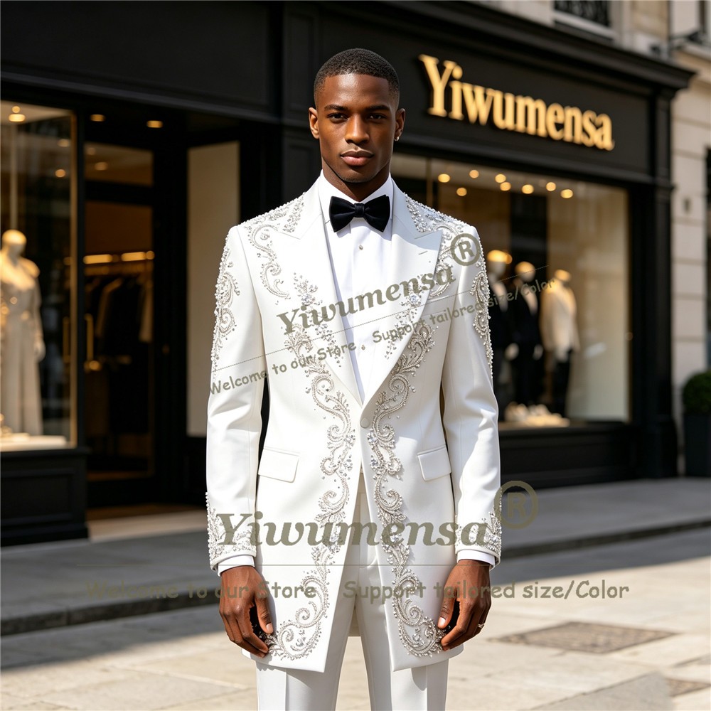 ชุดสูทผู้ชายประดับคริสตัลทำมือ - Men'S Formal Wear บทวิจารณ์และราคา