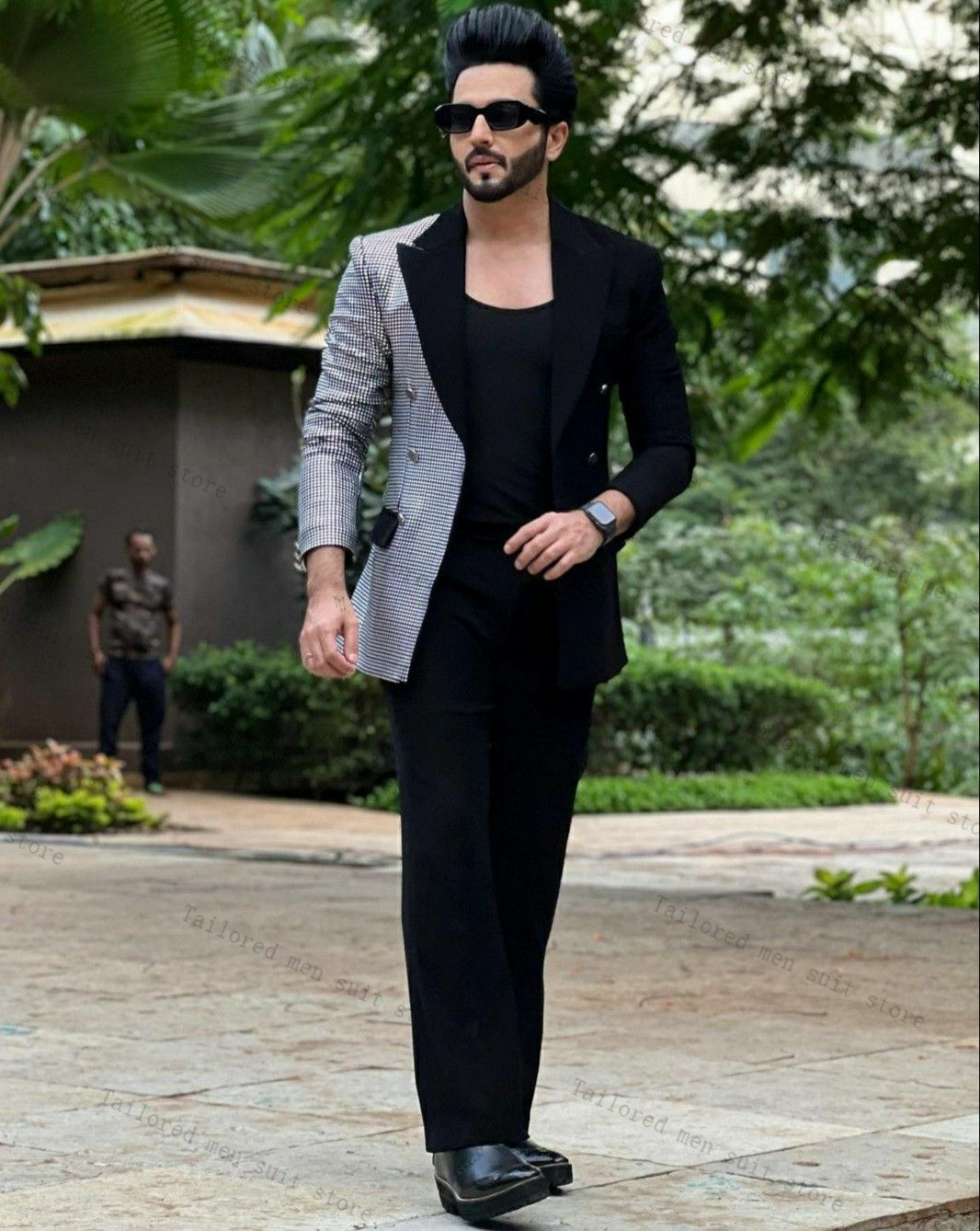 ชุดสูทผู้ชายสีดำ 2 ชิ้น เสื้อเ - Men Formal Wear Wedding Guest บทวิจารณ์และราคา