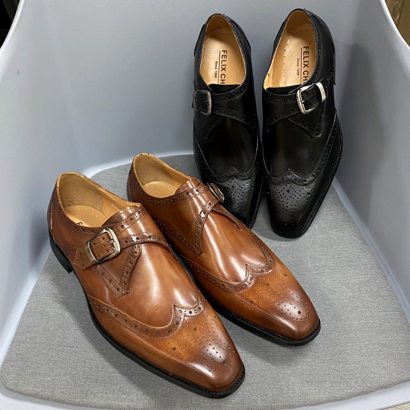 รองเท้าลำลองผู้ชาย หนังแกะสลัก - Men'S Formal Party Wear Shoes บทวิจารณ์และราคา