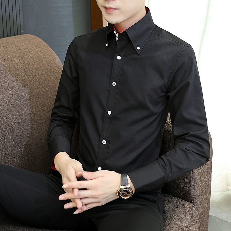 ฤดูใบไม้ผลิฤดูใบไม้ร่วงผู้ชายเ - Men Formal Wear Shirts บทวิจารณ์และราคา
