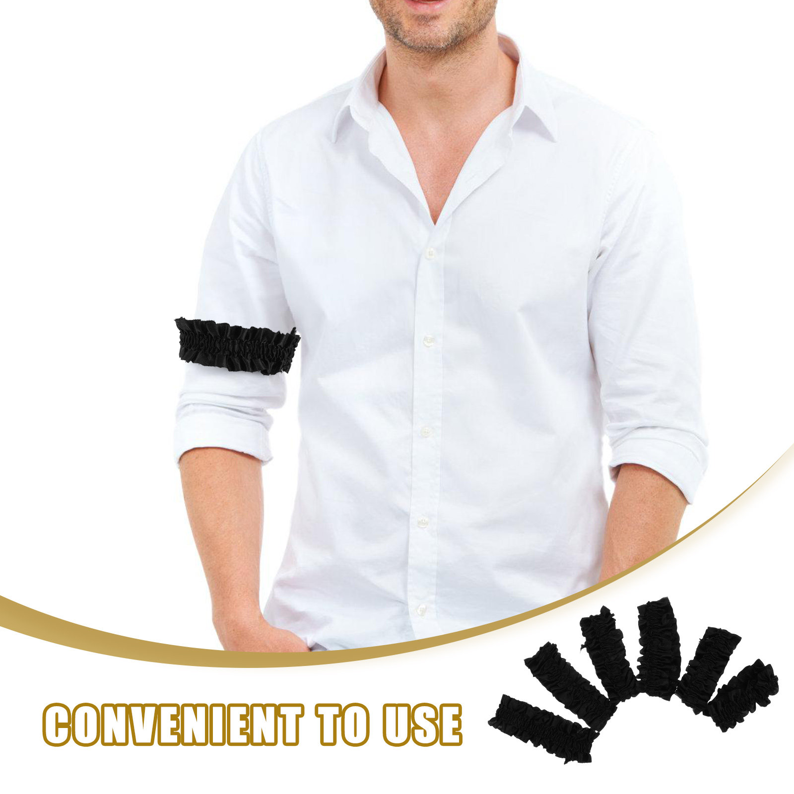 สายรัดแขนเสื้อผู้ชาย 3 คู่ ทำจ - Men Formal Wear Shirts บทวิจารณ์และราคา