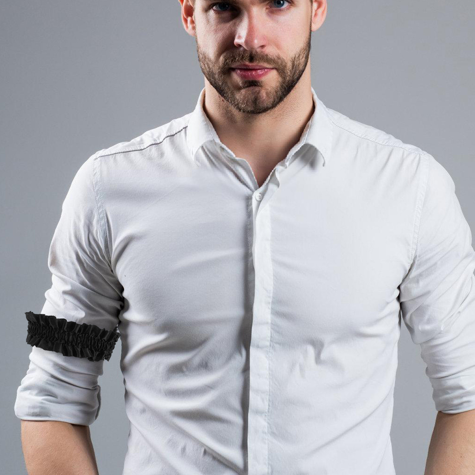สายรัดแขนเสื้อผู้ชาย 3 คู่ ทำจ - Men Formal Wear Shirts บทวิจารณ์และราคา