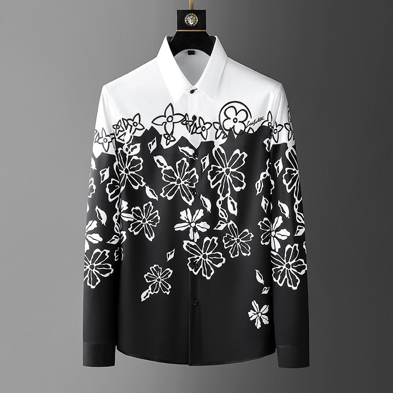 เสื้อแขนยาว Sablon Bunga วินเท - Men Formal Wear Shirts บทวิจารณ์และราคา