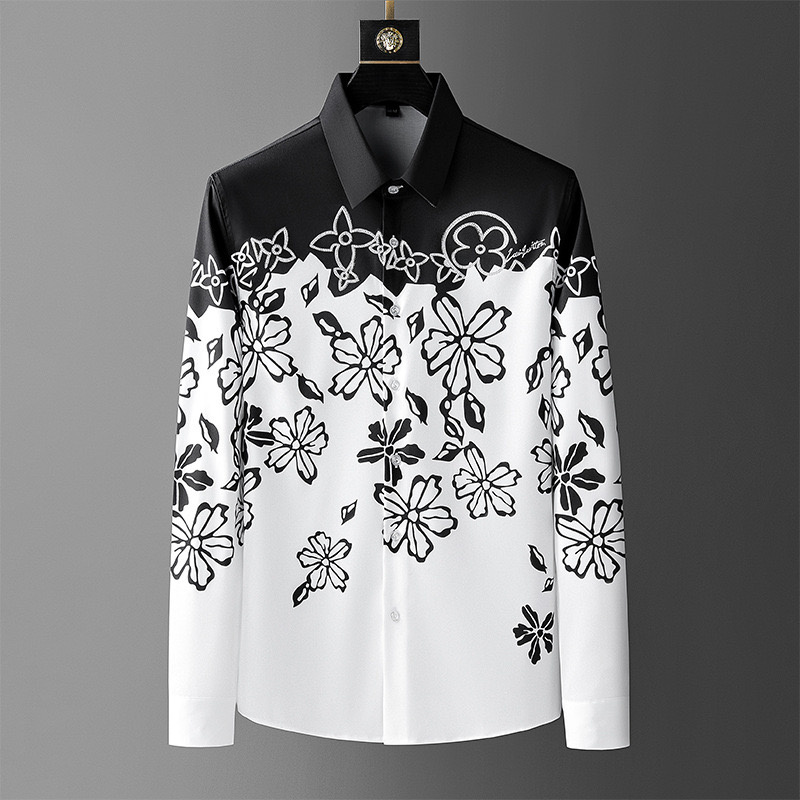 เสื้อแขนยาว Sablon Bunga วินเท - Men Formal Wear Shirts บทวิจารณ์และราคา