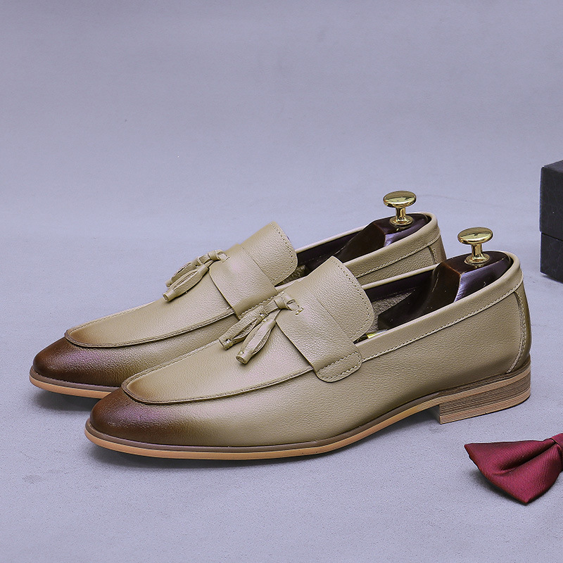 รองเท้าหนังแท้ผู้ชายแบบมีพู่ห้ - Men'S Formal Wear บทวิจารณ์และราคา