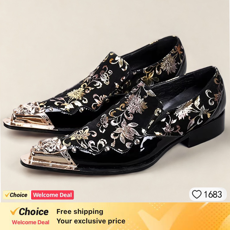 รองเท้าหนังผู้ชายทรงหัวเหล็ก ล - Men'S Formal Wear บทวิจารณ์และราคา